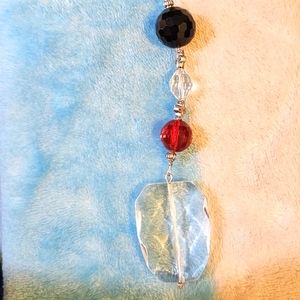 Glass Beaded Bag Charm